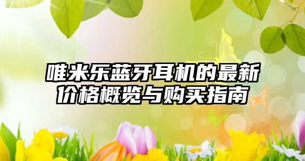 唯米樂藍(lán)牙耳機(jī)的最新價(jià)格概覽與購買指南