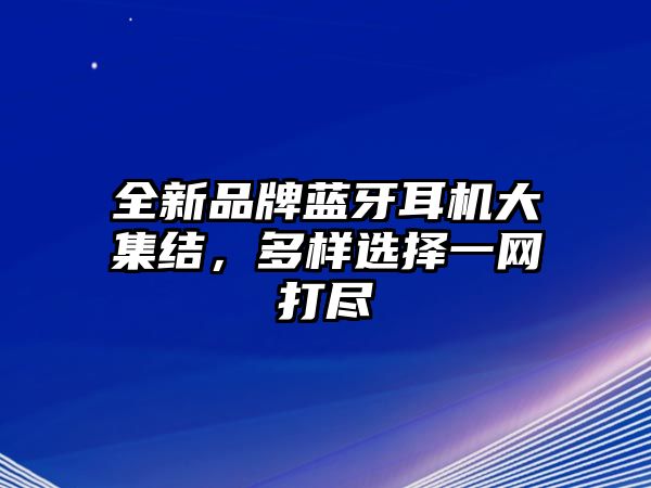 全新品牌藍牙耳機大集結(jié)，多樣選擇一網(wǎng)打盡